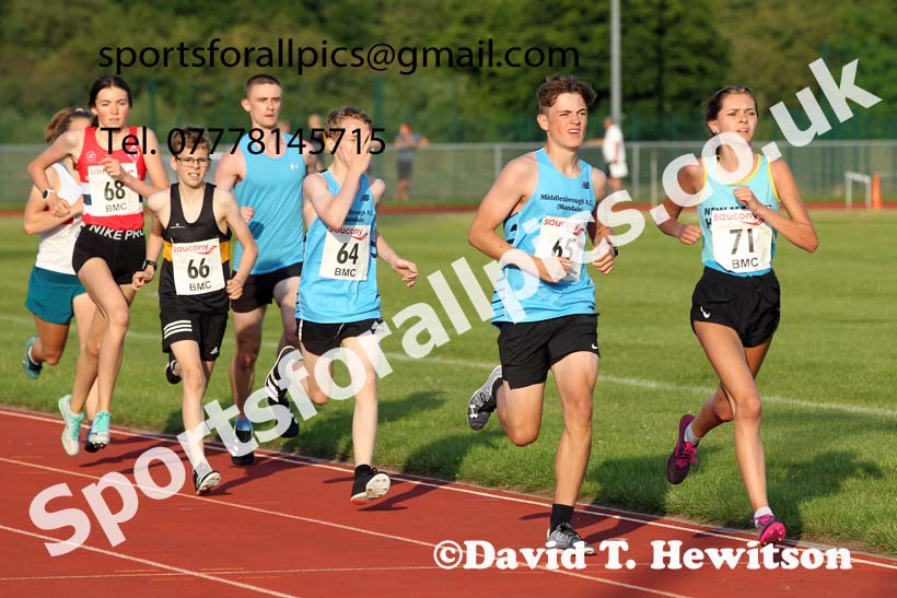 BMC 1500 metres, BMC, Chester le Street, July 19th. Photo: David T. Hewitson/Sports for All Pics